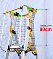 Plateforme de travail mobile pliable en aluminium avec cage de sécurité pour usage industriel en mezzanine