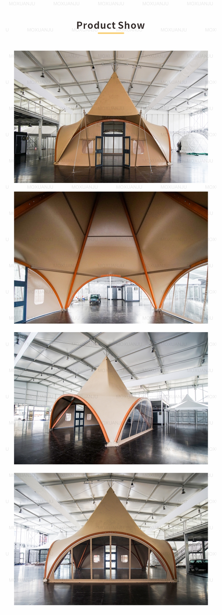 PVC Coated Polyester 6m Outdoor Event Tents Four Season For 31m2