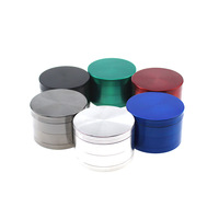 Moulin à herbes de tabac à 4 couches en alliage métallique avec Logo personnalisé, broyeur à fumée magnétique pour accessoires pour fumer