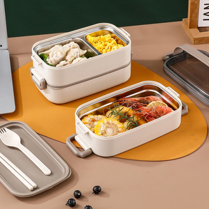 पोर्टेबल कस्टम 1000 मिलीलीटर <span class=keywords><strong>3</strong></span> परतों गर्मी सील आधुनिक बेंटो शैली धातु सील बच्चों के लिए डिब्बे के साथ आधुनिक बेटो शैली धातु स्टेनलेस स्टील लंच बॉक्स - Product Image 5