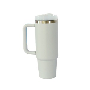 Stainless Steel Tumbler 30oz With Handle <b>Double</b> <b>Wall</b> Insulated Travel <b>Mug</b> For Outdoor Use - Product Image 5