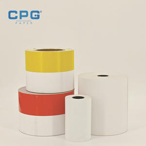 Papier thermique personnalisé sans phénol 57x40mm 48gsm pour imprimante thermique de terminal de carte de crédit - Product Image 1
