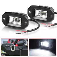 2X 3 pouces encastré LED lumière de travail pare-chocs d'inondation dosettes inversées conduite de camion tout-terrain