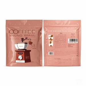 Bolsa con cremallera mate impresa personalizada 3 lados sellados en papel de aluminio negro Japón goteo café bolsita bolsa de plástico - Product Image 3