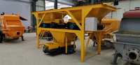 Petite centrale à béton mobile prête à l'emploi, machine à béton PLD600 PLD800
