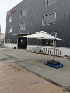 Hotel muebles de exterior piscina jardín aluminio sombrilla giratoria sombrilla <span class=keywords><strong>Romana</strong></span> - Product Image 5