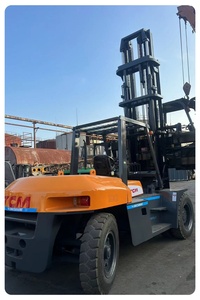 <b>Used</b> Diesel Forklift TCM FD100 10Ton Two/Three Stage Mast 1220x125x50 Dimensions Construction Equipment - Product Image 3