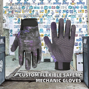 Guantes Mecánicos de Algodón Antideslizantes Flexibles Personalizados con 12 Pulgadas de Longitud, Guantes de Seguridad para Trabajos de Construcción - Product Image 2