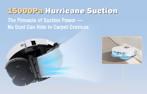 روبوت تنظيف ذكي A10 للمنزل يعمل بالكهرباء مع ميزة التنظيف الجاف والرطب ونظام الملاحة LDS وبطارية وغلاف باللغة الإنجليزية - Product Image 3