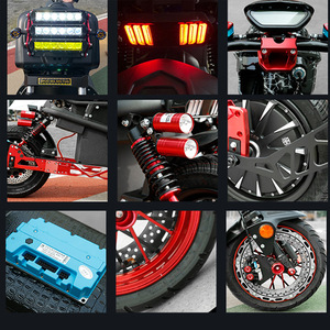Scooter/<span class=keywords><strong>Moto</strong></span> <span class=keywords><strong>électrique</strong></span> Zuma pour adultes - Style rétro, batterie lithium améliorée, 2000W, haute vitesse, longue portée, capacité de montée en pente, 150 kg - Product Image 5