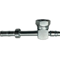 China Hersteller Auto AC Schlauch anschluss Stahl AC Klimaanlage Rohr verschraubung #12 Universal Iron Straight Joint