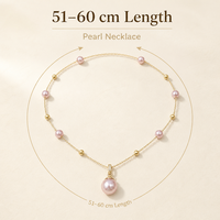 Collier de perles violettes en gros, bijoux en alliage, 51-60 cm, design standard pour boutiques, cadeaux, vente au détail et usage quotidien