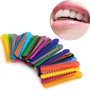 Elastik O-ring Odontologi untuk Kawat Gigi, Ikat Gigi Elastomerik Warna-warni, Tali Ortodontik Multiguna - Product Image 6