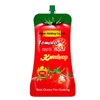 Sauce Ketchup Fraîche Bio Ultra-Concentrée Goût Sucré-Aigre Durée de Conservation 12 Mois Vente en Gros Sachets de Concentré de Tomate