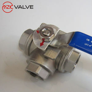 Manuel <span class=keywords><strong>3</strong></span> yollu 304 küresel vana kolu işletilen - Product Image 2