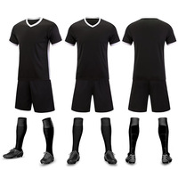 Setelan Jersey dan Celana Pendek Tim Sepak Bola Anak Custom, Kaos Lengan Pendek Dry Fit Unisex, Setelan Training Sepak Bola, Pakaian Olahraga untuk Anak-Anak