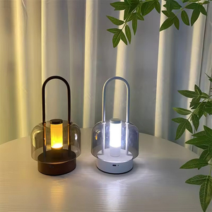 Lampe de bureau LED sans fil rechargeable en métal et acrylique, moderne et écologique, pour salon, chambre à coucher, chevet, lampe de table décorative - Product Image 5
