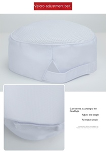 Gorras de Trabajo para Cocina de Restaurante y Hotel, Gorras de Chef para Catering, Gorras Planas para Camareros y Camareras en Existencia - Product Image 5