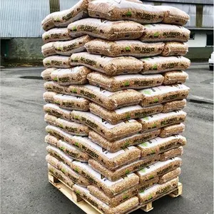 Gran Pellet de madera de pino, venta al por mayor, bolsas de 15kg, precio barato