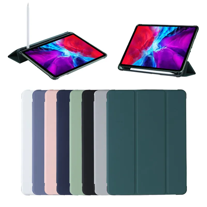 Casing Tablet PC Magnetik PU Kustom untuk Ipad Generasi Ke-9 Casing untuk Ipad 9/8/7/6/5 Mini Air Pro Generation