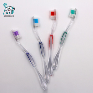 Cepillo de dientes transparente para adultos, manual, con cerdas suaves de alta densidad, para el cuidado bucal diario - Product Image 3