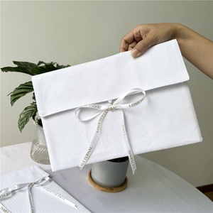 CH Custom logo <b>White</b> Cotton <b>Envelope</b> Bag Gift Bag Dust Bag - Product Image 6