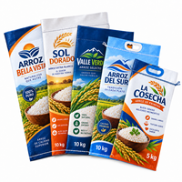 Emballage personnalisé en polypropylène, sac tissé en PP de 10 kg, 20 kg, 25 kg, sac tissé en PP de 50 kg pour riz, farine, engrais, semences, céréales