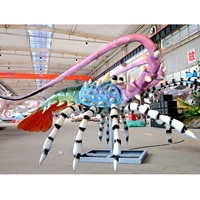 Statue de homard animatronique d'intérieur personnalisable pour centres commerciaux aéroports publics garderies maternelles écoles