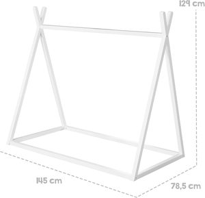 <span class=keywords><strong>Lit</strong></span> en bois de pin massif Design moderne 70x140 cm Laque blanche pour garçons et filles 12 mois d'utilisation - Product Image 6