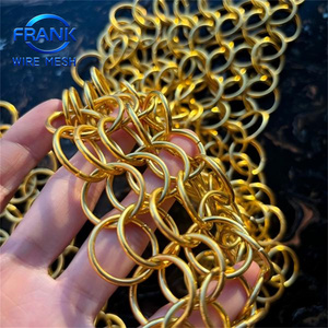 Œillet métallique en acier inoxydable à boucle annulaire, direct usine, pour vêtements et sacs, accessoires <span class=keywords><strong>de</strong></span> maille métallique personnalisés - Product Image 3
