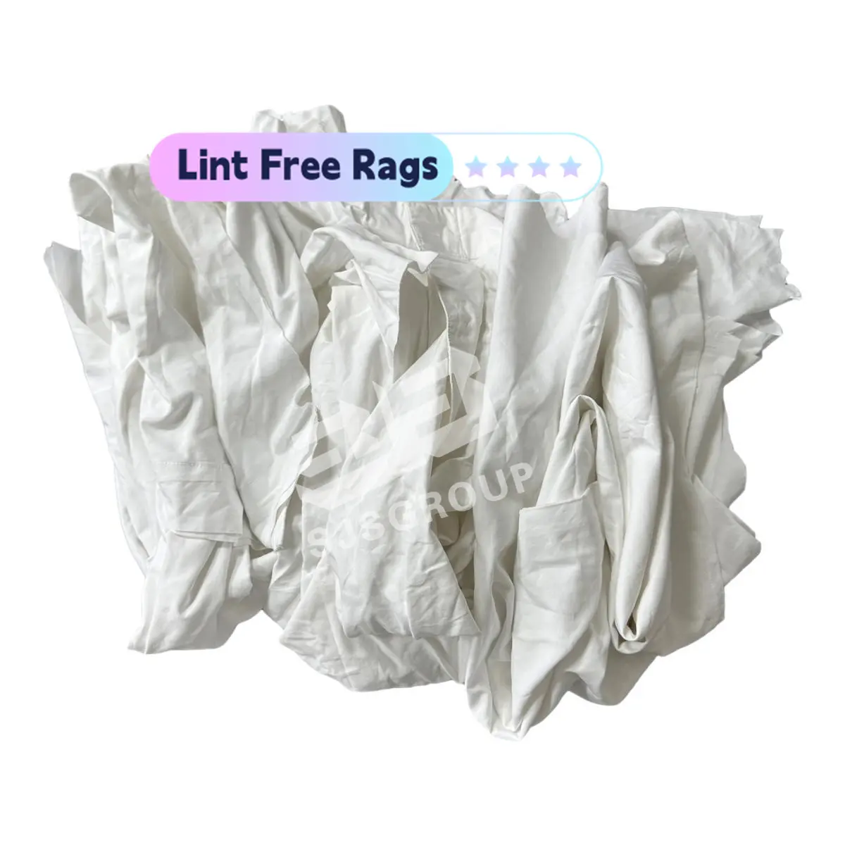 Белые тканевые чистящие салфетки, тюки для мусора, 100% хлопок, простыни, тряпки