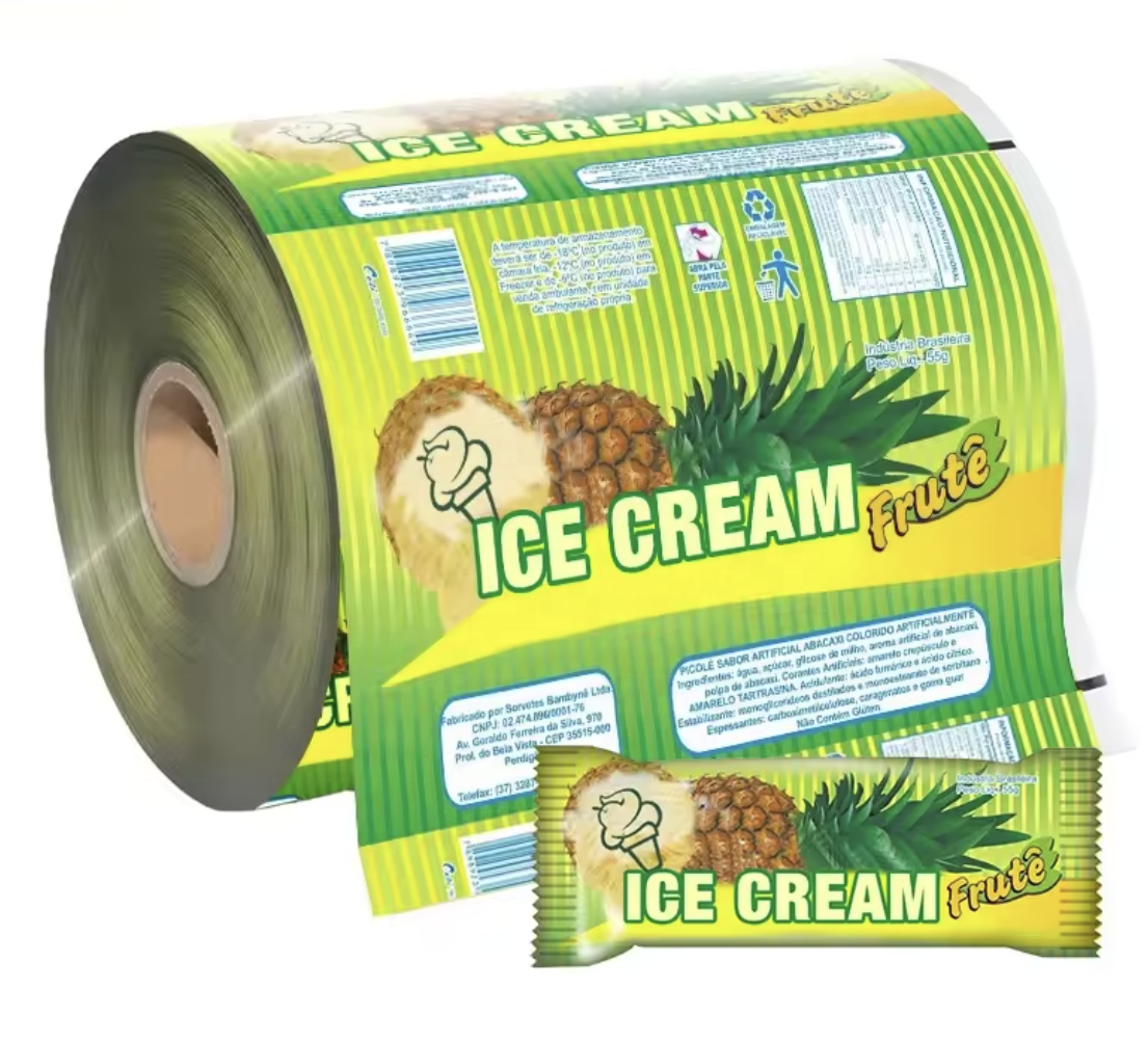 machine wrapping ice lollipop