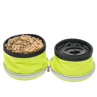 Gamelle d'eau pliable pour chien, personnalisable avec logo OEM, pour l'extérieur, étanche, pour l'alimentation lente, accessoires de voyage pratiques pour animaux de compagnie