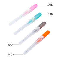 Acier chirurgical I.V. Aiguilles de perçage stériles pour cathéter et canule 14G 16G 18G 20G 22G – Outil professionnel pour piercing d'oreille, de lèvre, de nombril et corporel