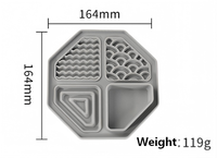 BPlus 2026 Nouveau Plateau d'alimentation en silicone OEM ODM anti-éclaboussures, tapis de recherche de nourriture multi-textures pour perroquets, conures et animaux exotiques