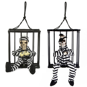 Halloween Trang trí nội thất chống đỡ với cảm biến chuyển động đáng sợ lồng Tù Nhân Ma Ám nhà trang trí Halloween trang trí - Product Image 6