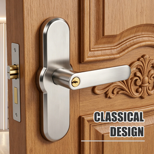 Tianyi Commercial Office Glass Door <b>Lock</b> Handle Satin Stainless Steel Lever <b>Keyed</b> Entry Mechanical Security Hardware Set - Product Image 4