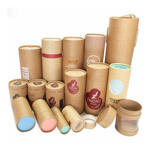 Custom Cylinder Cosmetic Essential Oils Skincare Cardboard Round Packaging Box Paper Tube