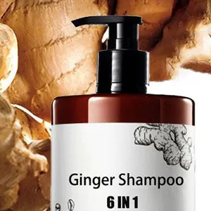 Toptan saç büyümek şampuan organik zencefil Anti saç dökülmesi zencefil şampuan erkekler ve kadınlar için Unisex yetişkinler Vegan saç bakımı