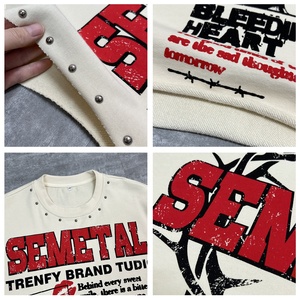 Chaleco Deportivo de Verano de Algodón para Hombre, Tallas Grandes, Camisetas sin Mangas para Gimnasio, Estilo Urbano, Personalizadas con Cuello Redondo y Gráficos de Diamantes de Imitación - Product Image 4