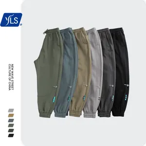 YLS系列时装设计师空白休闲运动短裤男士运动运动裤男士
