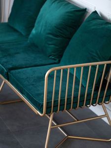Nordique moderne Simple luxe ensemble combinaison salon meubles métal <span class=keywords><strong>fer</strong></span> <span class=keywords><strong>forgé</strong></span> cadre velours <span class=keywords><strong>canapé</strong></span> sectionnel - Product Image 4