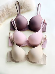 Oferta de sujetador de mujer liso sin costuras de estilo europeo y americano, cómodo, de superficie suave, sexy y con efecto push-up. - Product Image 3