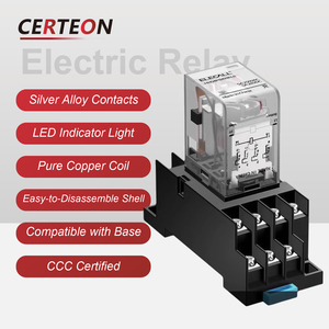 HH52P HH53P HH54P Base Soquete Trilho DIN 8 Pinos 12V 24V <span class=keywords><strong>DC</strong></span> 220V AC Tampa Transparente Alta Potencia Rele Eletromagnetico - Product Image 2