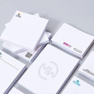 Bloc-notes adhésifs en promotion, 10 couleurs, bloc-notes mémo, notes adhésives personnalisées avec logo imprimé, notes adhésives découpées sur mesure, forme personnalisée 3x3 pouces - Product Image 1