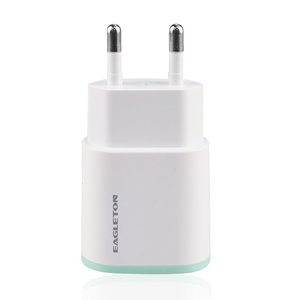 Mới nhất EU cắm sạc 10W thông minh kép cổng USB tường sạc 5V/2.1A, 2A để sạc điện thoại di động & phụ kiện điện tử - Product Image 3