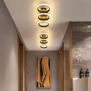 Lampada da soffitto in acrilico moderno con Design semplice lampada a LED in alluminio corpo lampada per soggiorno per sala studio corridoio illuminazione del soffitto - Product Image 6
