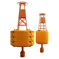 Luz de Baliza Solar Flotante de Material LLDPE Marca BT, Defensa Marina para Barcos, Reflector de Radar, Boya de Navegación, Dispositivo de Advertencia con Bisagra, Resistente a Rayos UV