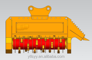 Broyeur forestier LISEN certifié CE pour excavatrices, attache robuste pour le défrichement des terrains, compatible avec les excavatrices <span class=keywords><strong>de</strong></span> 8 à 25 tonnes - Product Image 4