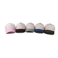 Personnalisé un cadre 5 casquettes de panneau pour les hommes deux 2 tons couleurs casquette de baseball vintage en gros blanc personnalisé brodé Logo casquette de baseball